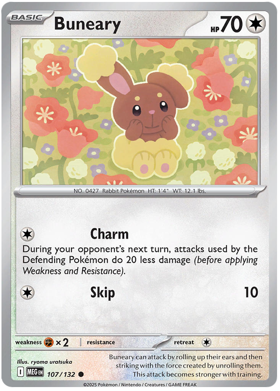 Buneary #107/132 Common | Mega Evolution