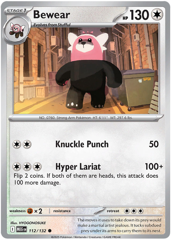 Bewear #112/132 Common | Mega Evolution