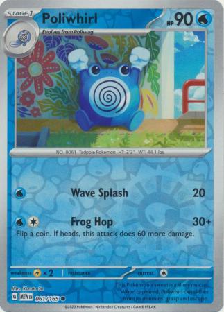 Poliwhirl #061/165 Reverse Holo | Scarlet & Violet – 151