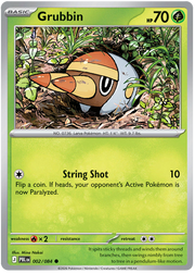 Grubbin #002/084 Reverse Holo | Pitch Black