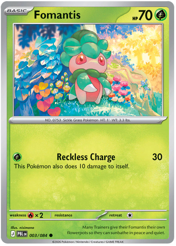 Fomantis #003/084 Common | Pitch Black