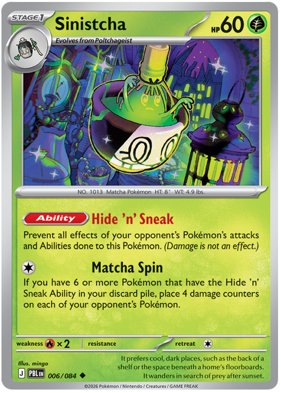 Sinistcha #006/084 Reverse Holo | Pitch Black