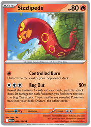 Sizzlipede #009/084 Common | Pitch Black
