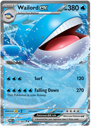 Wailord ex #016/084 Double Rare | Pitch Black