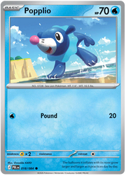Popplio #018/084 Common | Pitch Black