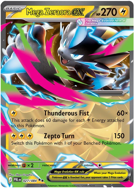Mega Zeraora ex #027/084 Double Rare | Pitch Black
