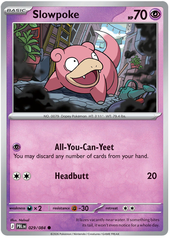 Slowpoke #029/084 Reverse Holo | Pitch Black
