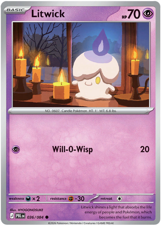 Litwick #036/084 Reverse Holo | Pitch Black