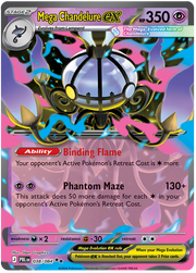 Mega Chandelure ex #038/084 Double Rare | Pitch Black