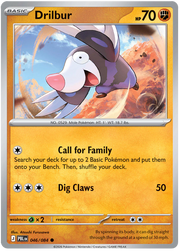 Drilbur #046/084 Reverse Holo | Pitch Black