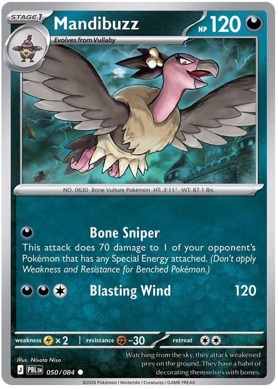 Mandibuzz #050/084 Reverse Holo | Pitch Black