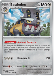 Bastiodon #062/084 Reverse Holo | Pitch Black