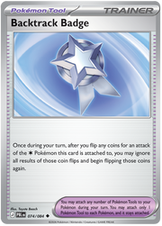 Backtrack Badge #074/084 Reverse Holo | Pitch Black