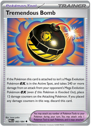 Tremendous Bomb #082/084 Reverse Holo | Pitch Black