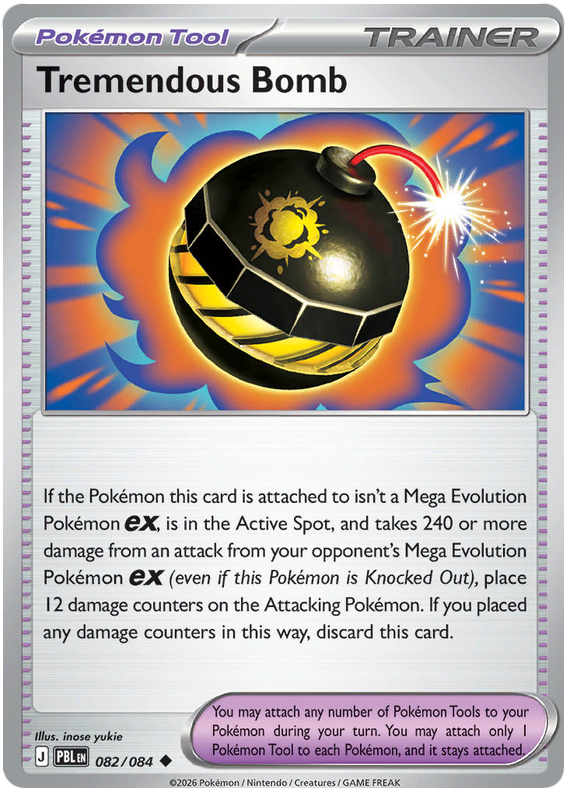 Tremendous Bomb #082/084 Reverse Holo | Pitch Black