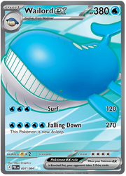 Wailord ex #097/084 Ultra Rare | Pitch Black