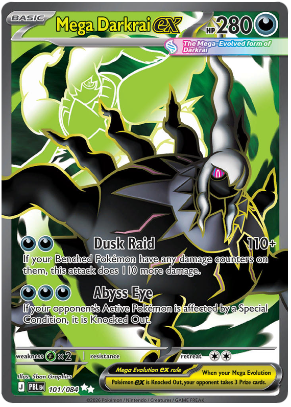 Mega Darkrai ex #101/084 Ultra Rare | Pitch Black