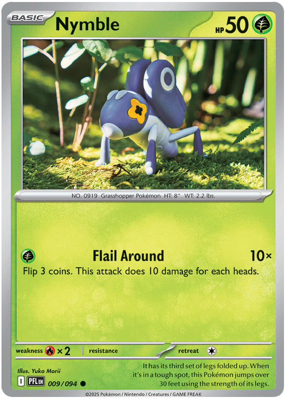 Nymble #009/094 Reverse Holo | Mega Evolution – Phantasmal Flames
