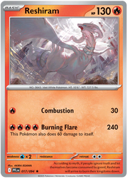 Reshiram #017/094 Holo | Mega Evolution – Phantasmal Flames