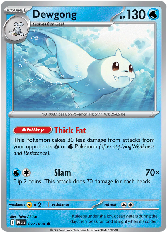 Dewgong #022/094 Reverse Holo | Mega Evolution – Phantasmal Flames