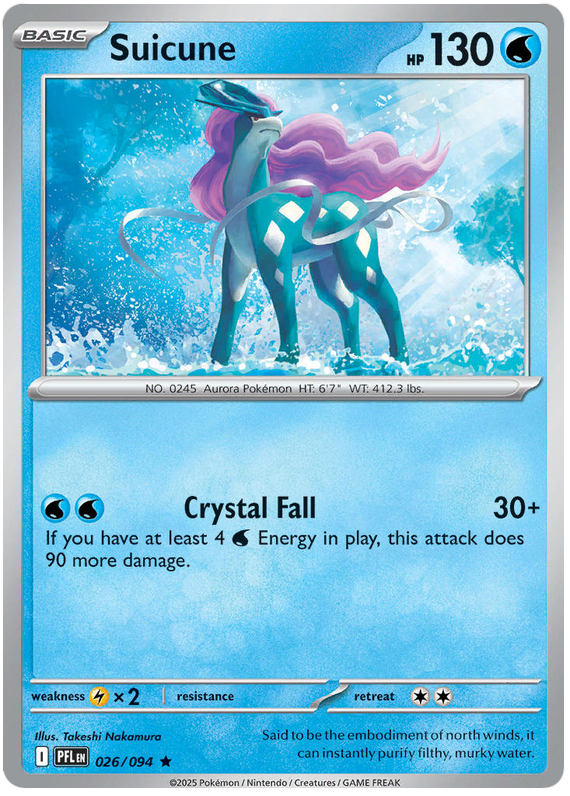 Suicune #026/094 Holo | Mega Evolution – Phantasmal Flames