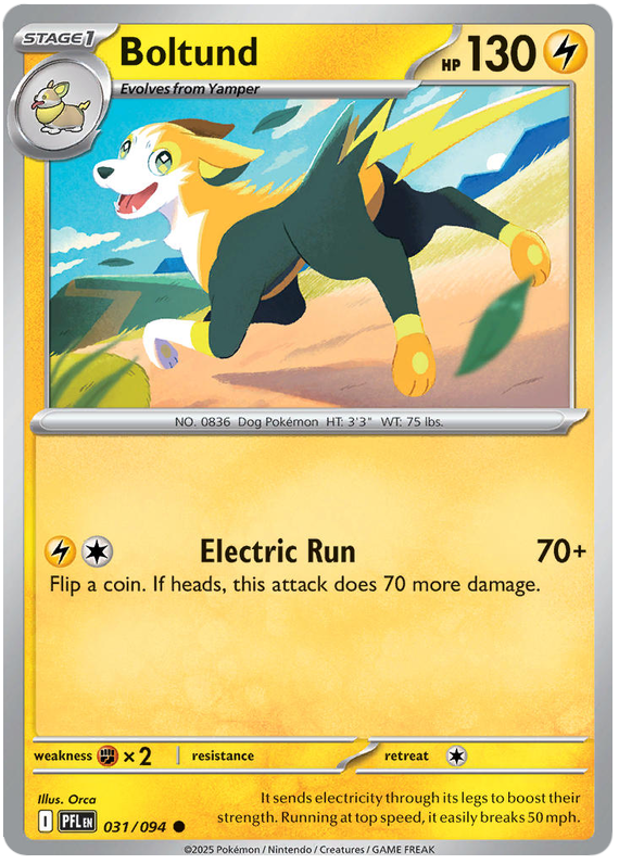 Boltund #031/094 Reverse Holo | Mega Evolution – Phantasmal Flames