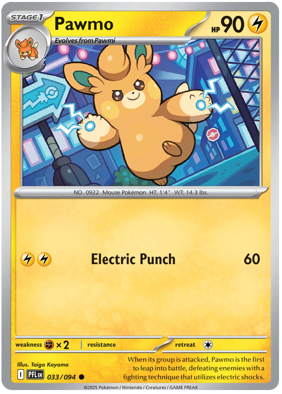 Pawmo #033/094 Common | Mega Evolution – Phantasmal Flames