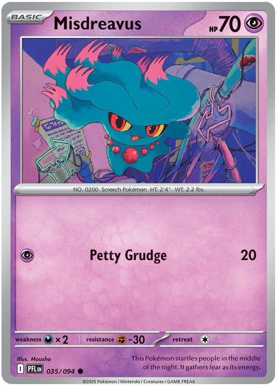 Misdreavus #035/094 Common | Mega Evolution – Phantasmal Flames