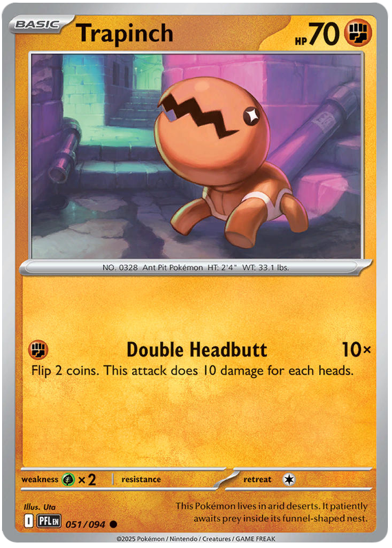 Trapinch #051/094 Common | Mega Evolution – Phantasmal Flames