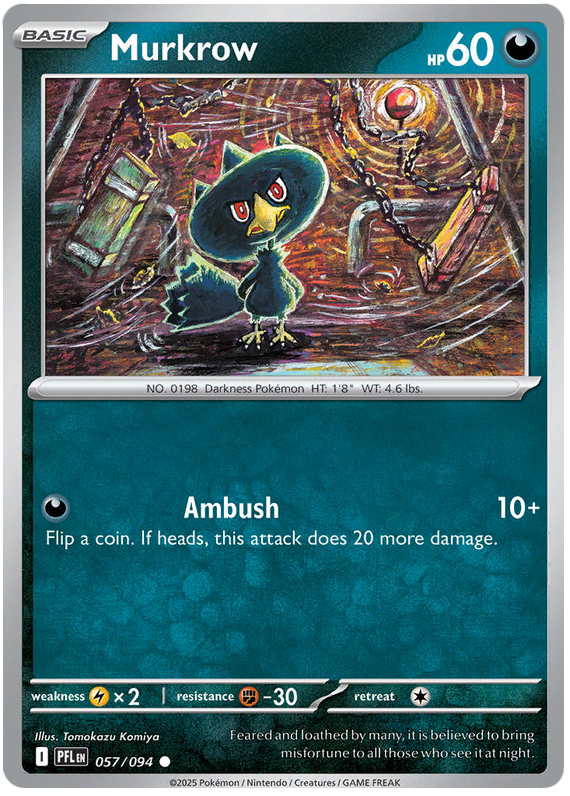 Murkrow #057/094 Common | Mega Evolution – Phantasmal Flames
