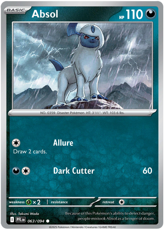 Absol #063/094 Common | Mega Evolution – Phantasmal Flames