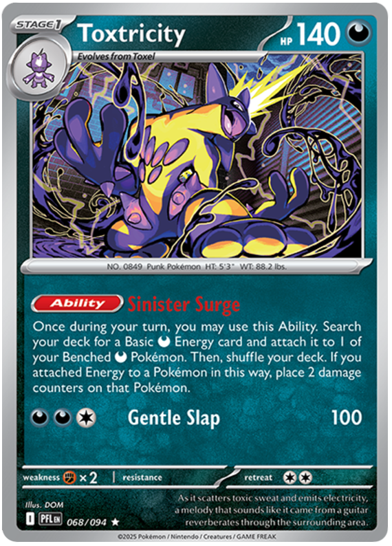 Toxtricity #068/094 Holo | Mega Evolution – Phantasmal Flames