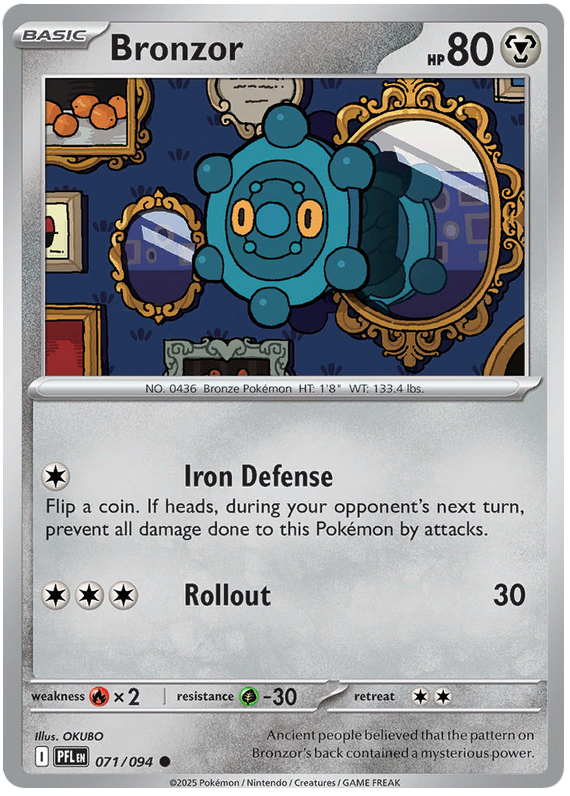 Bronzor #071/094 Common | Mega Evolution – Phantasmal Flames