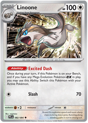 Linoone #082/094 Reverse Holo | Mega Evolution – Phantasmal Flames