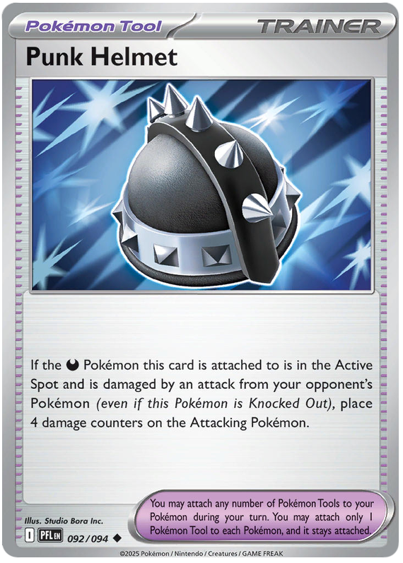 Punk Helmet #092/094 Uncommon | Mega Evolution – Phantasmal Flames