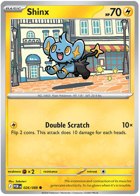Shinx #026/088 Common | Mega Evolution – Perfect Order