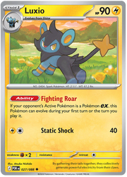 Luxio #027/088 Uncommon | Mega Evolution – Perfect Order