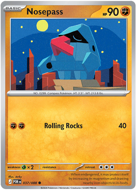 Nosepass #037/088 Common | Mega Evolution – Perfect Order