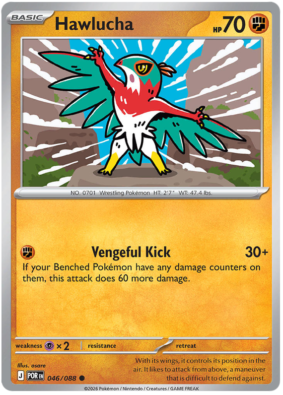 Hawlucha #046/088 Common | Mega Evolution – Perfect Order