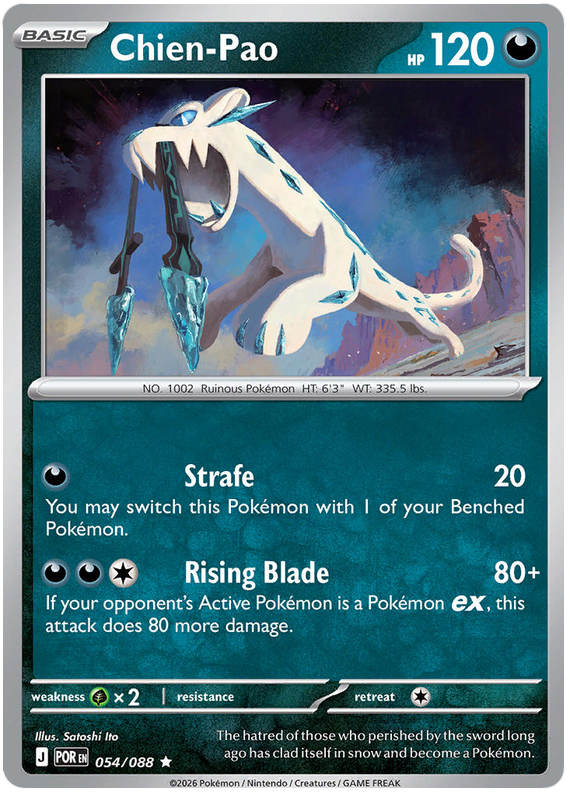 Chien-Pao #054/088 Holo Rare | Mega Evolution – Perfect Order