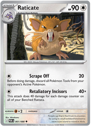 Raticate #061/088 Uncommon | Mega Evolution – Perfect Order