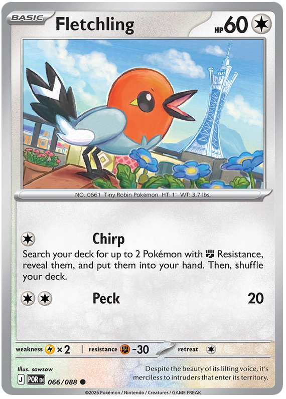 Fletchling #066/088 Common | Mega Evolution – Perfect Order