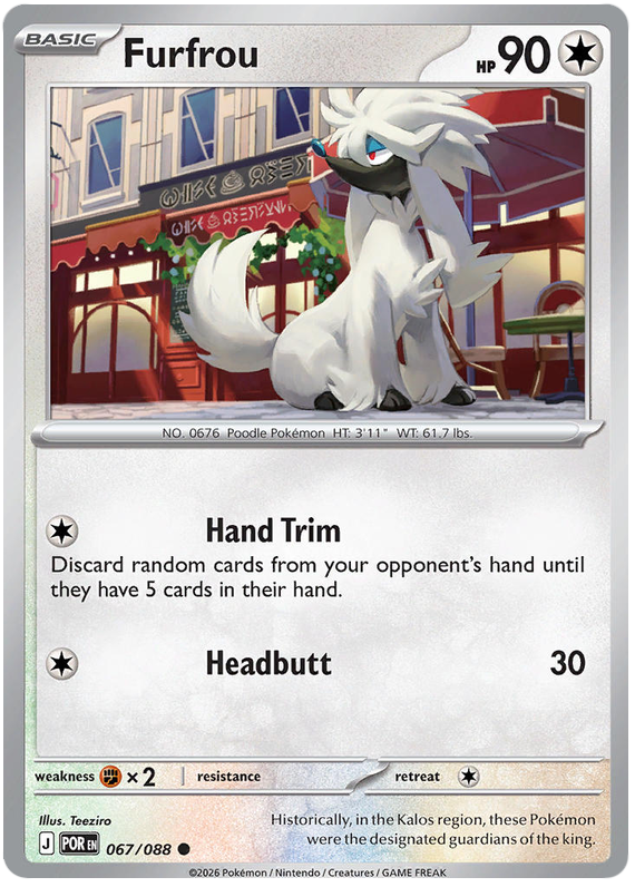 Furfrou #067/088 Common | Mega Evolution – Perfect Order