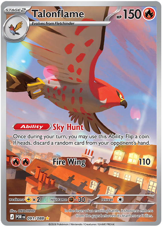 Talonflame #091/088 Illustration Rare | Mega Evolution – Perfect Order