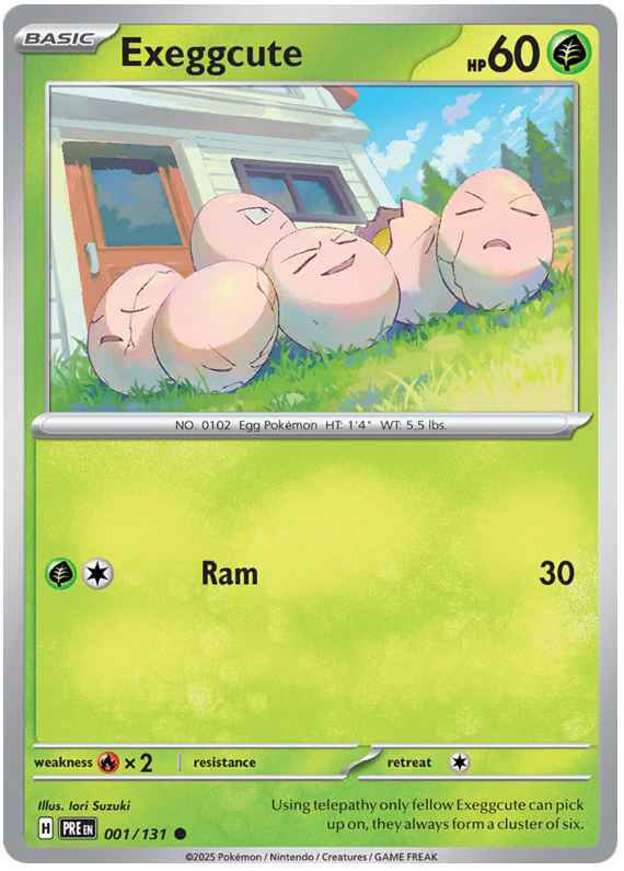 Exeggcute #001/131 Reverse Holo | Scarlet & Violet – Prismatic Evolutions