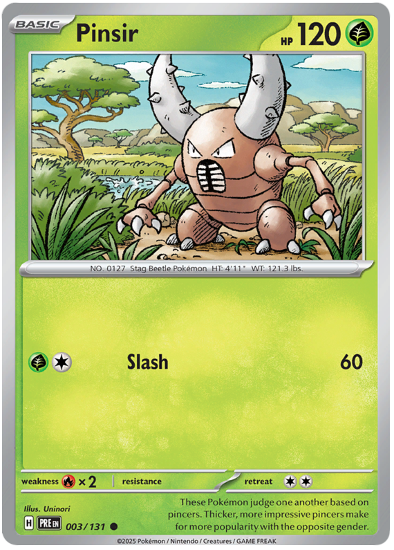 Pinsir #003/131 Common | Scarlet & Violet – Prismatic Evolutions