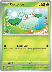 Cottonee #007/131 Common | Scarlet & Violet – Prismatic Evolutions