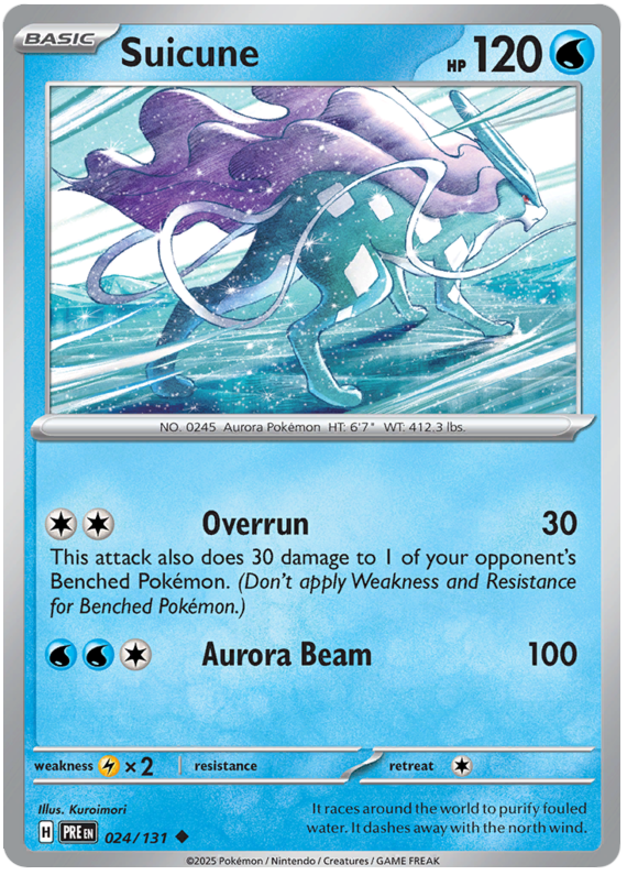 Suicune #024/131 Uncommon | Scarlet & Violet – Prismatic Evolutions
