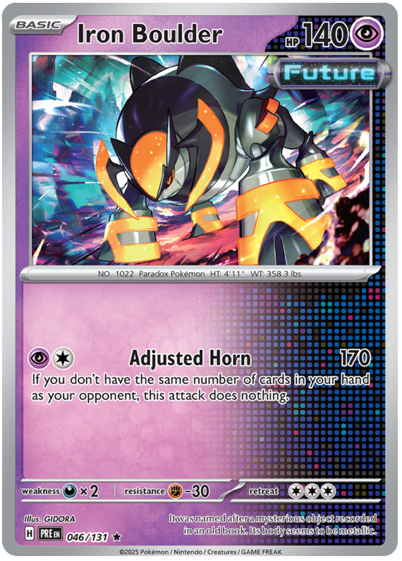 Iron Boulder #046/131 Holo Rare | Scarlet & Violet – Prismatic Evolutions