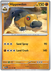 Hippowdon #053/131 Common | Scarlet & Violet – Prismatic Evolutions